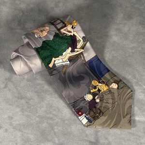 Popeye Necktie Tie Vintage 1995 Grey Olive Oil Novel Ties Collectible‎ Vacation